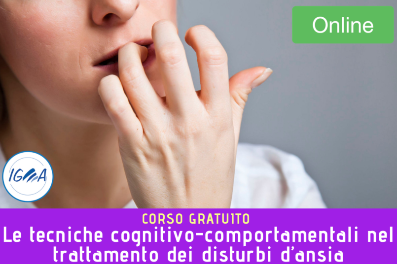 Corso gratuito disturbi d'ansia