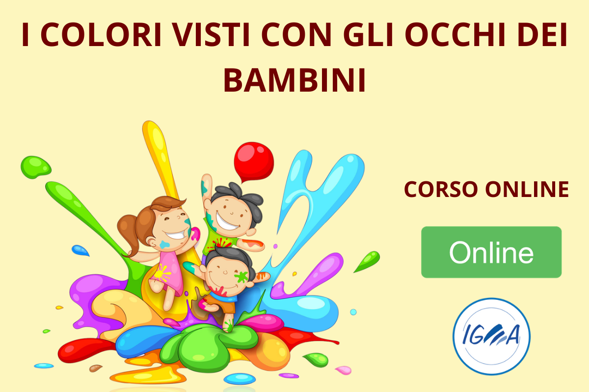 CORSO ONLINE I COLORI VISTI CON GLI OCCHI DEI BAMBINI