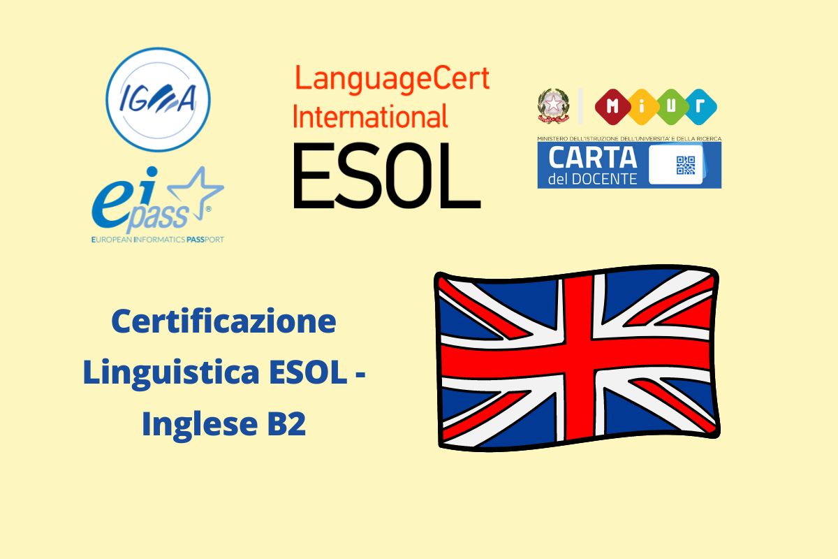 Certificazione Linguistica ESOL - Inglese B2 - Carta Docente