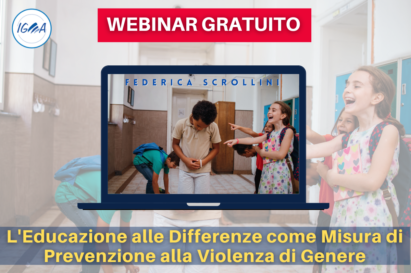 WEBINAR GRATUITO L'Educazione alle Differenze come Misura di Prevenzione alla Violenza di Genere