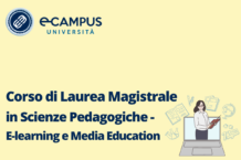 Corso di Laurea Magistrale Scienze Pedagogiche - E-learning e Media Education