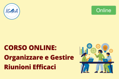 Corso Online: Organizzare e Gestire Riunioni Efficaci