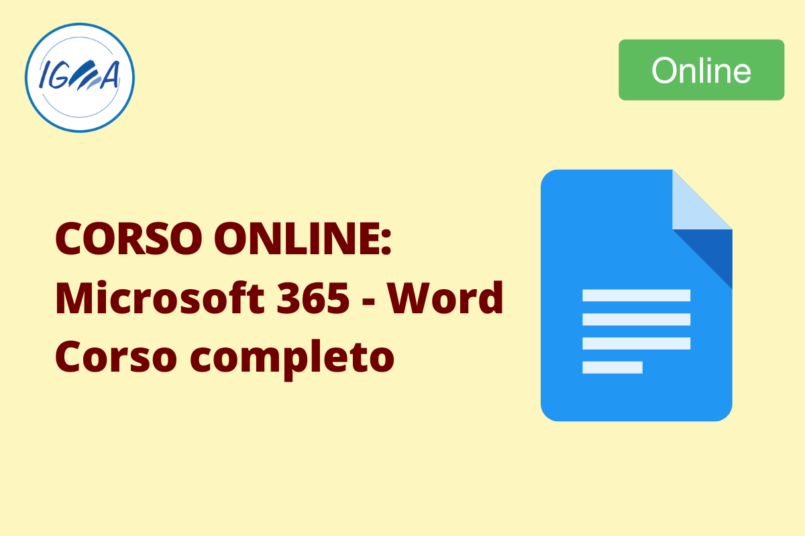 CORSO ONLINE: Microsoft 365 - Word corso completo