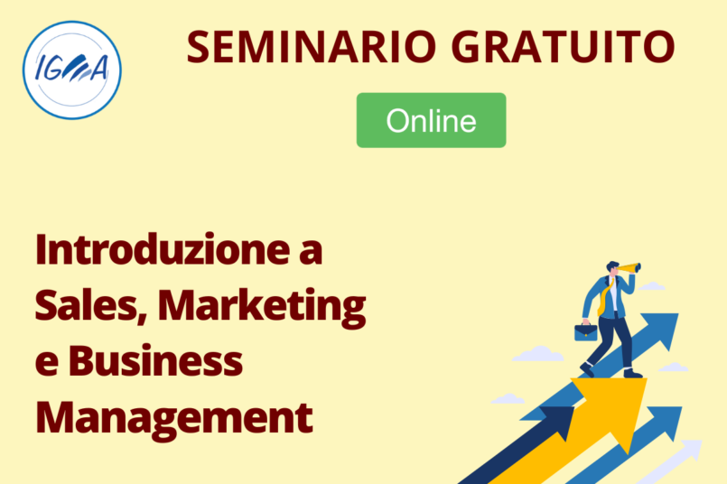 SEMINARIO GRATUITO Sales Marketing e Business Management