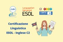 Certificazione Linguistica ESOL - Inglese C2 - Carta Docente