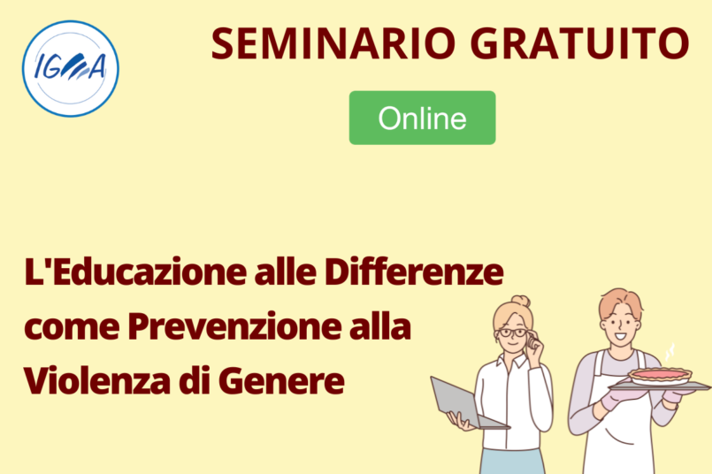 SEMINARIO GRATUITO: L'Educazione alle Differenze -Violenza di Genere