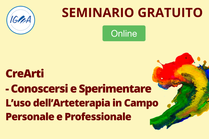 SEMINARIO GRATUITO: CreArti – Conoscersi e Sperimentare Arteterapia