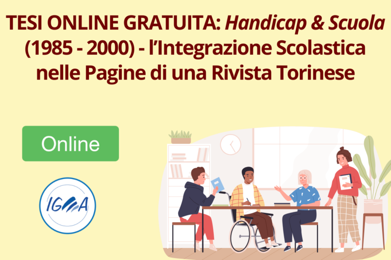 TESI ONLINE GRATUITA Handicap & Scuola (1985 - 2000)