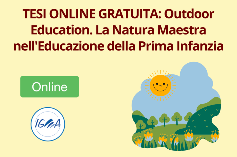 TESI ONLINE GRATUITA Outdoor Education. La natura maestra nell'educazione della prima infanzia