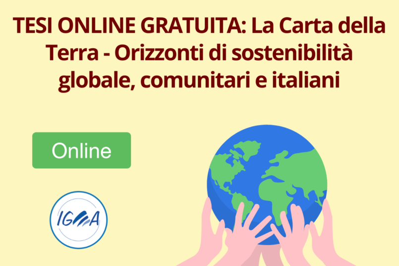 TESI ONLINE GRATUITA La Carta della Terra - Orizzonti di sostenibilita globale, comunitari e italiani