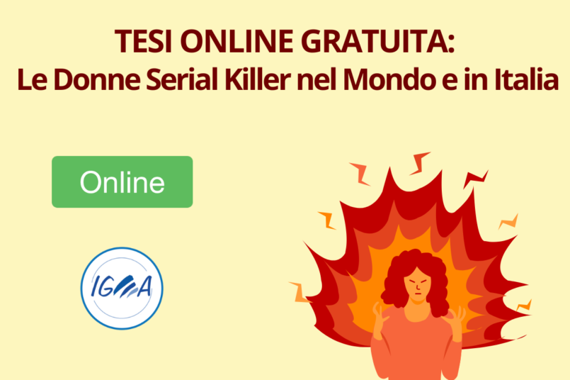 TESI ONLINE GRATUITA Le Donne Serial Killer nel Mondo e in Italia