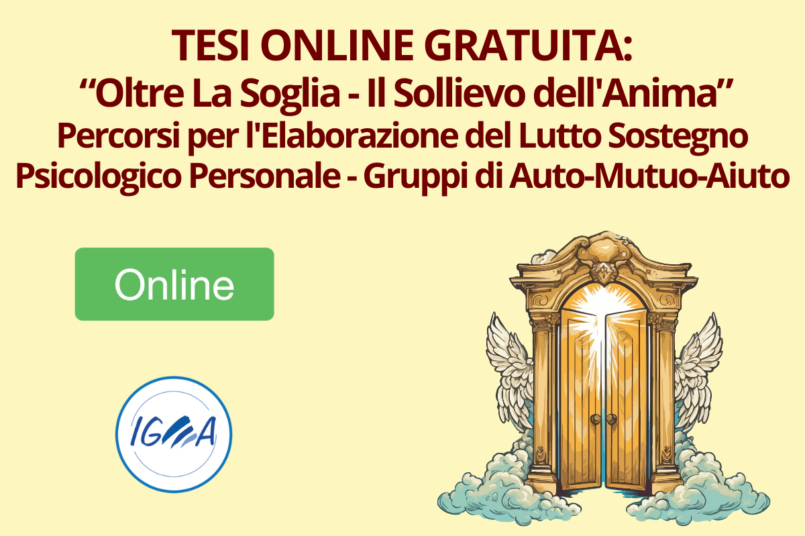 TESI ONLINE GRATUITA Oltre La Soglia - Percorsi per l'Elaborazione del Lutto