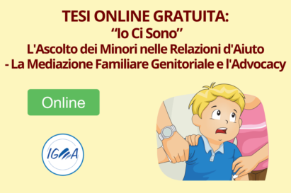 TESI ONLINE GRATUITA Ascolto Minori nelle Relazioni d'Aiuto - Mediazione Familiare