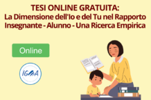 Tesi Online Gratuita: La Dimensione dell'Io e del Tu nel Rapporto Insegnante - Alunno