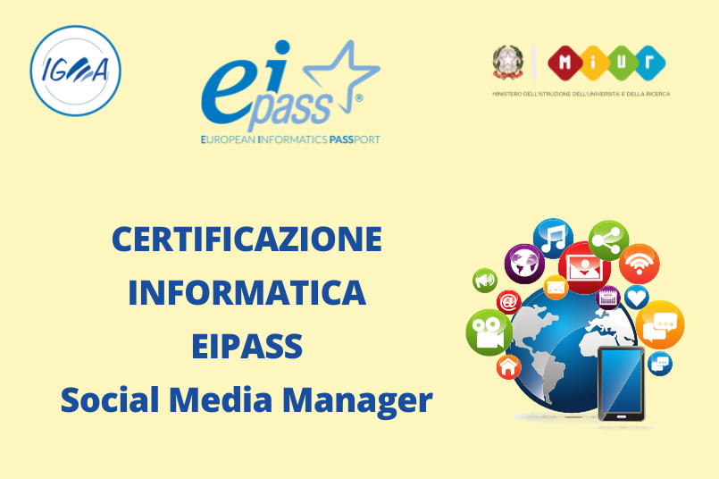 Certificazione EIPASS Social Media Manager - no carta