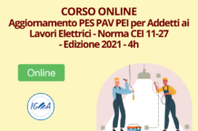 Corso Online Aggiornamento PES PAV PEI per Addetti ai Lavori Elettrici - Norma CEI 11-27 - 4h