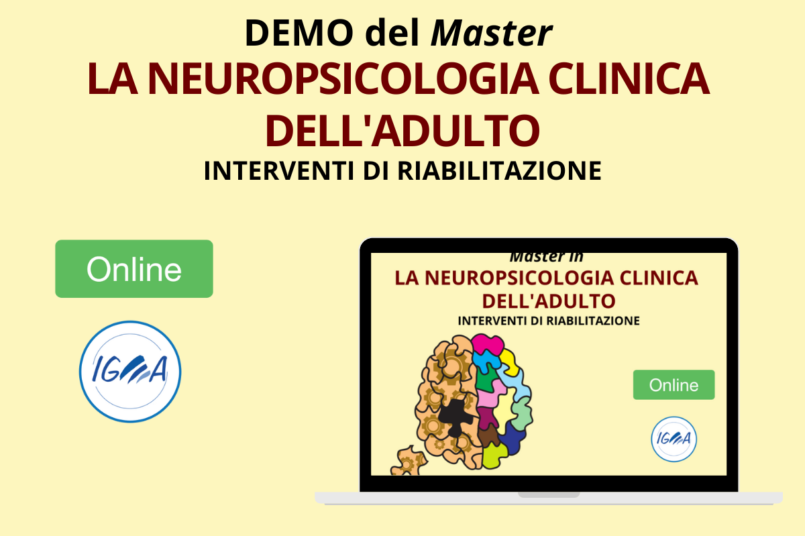 DEMO del Master Online - La Neuropsicologia Clinica dell'Adulto - Interventi di Riabilitazione 2