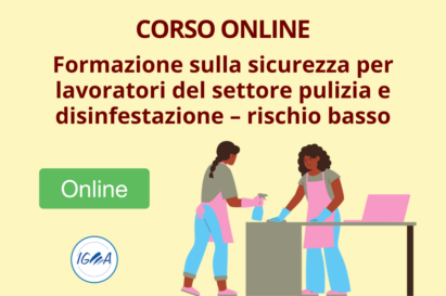 Formazione Sicurezza Settore Pulizia E Disinfestazione – Rischio Basso