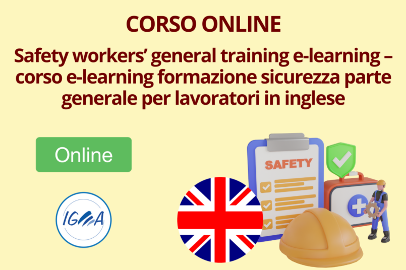 FORMAZIONE SICUREZZA GENERALE LAVORATORI IN INGLESE