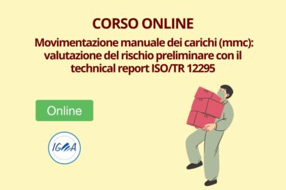 Corso Movimentazione Manuale Carichi (MMC) Valuta Rischio Preliminare