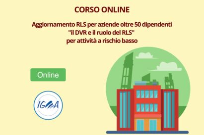 Aggiornamento RLS Aziende Oltre 50 Dipendenti - Attività A Rischio Basso