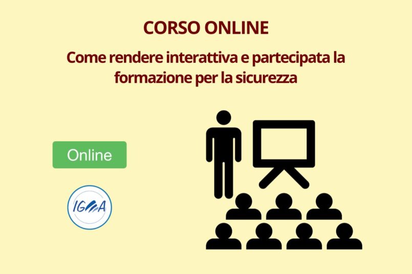 Corso Rendere Interattiva Partecipata Formazione Sicurezza