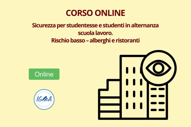 Sicurezza Alternanza Scuola Lavoro Rischio Basso - Alberghi e Ristoranti