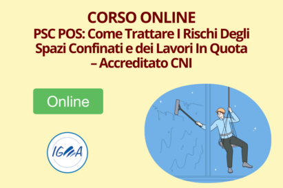 PSC POS Rischi Spazi Confinati e Lavori in Quota – Accreditato CNI