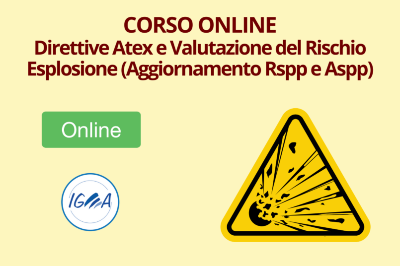 Direttive Atex Rischio Esplosione - Aggiornamento Rspp e Aspp