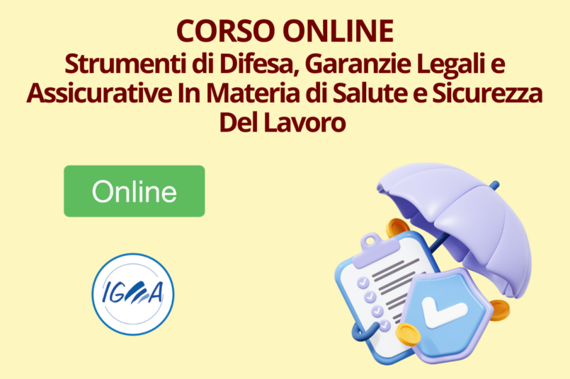 Strumenti Difesa, Garanzie Legali e Assicurative Salute e Sicurezza Lavoro