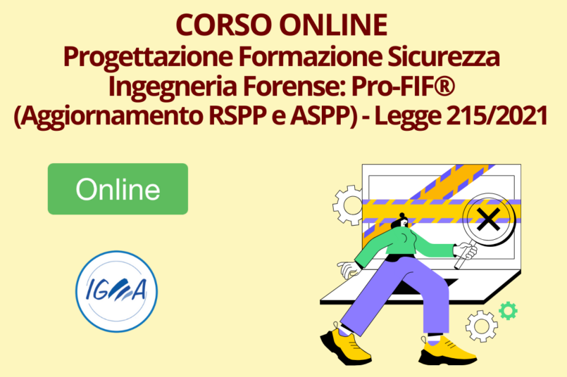 Formazione Sicurezza Ingegneria Forense Pro-Fif RSPP e ASPP