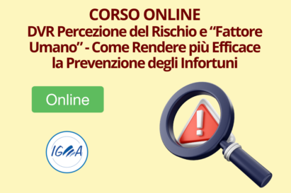 DVR Rischio e “Fattore Umano” - Piu Efficace Prevenzione degli Infortuni