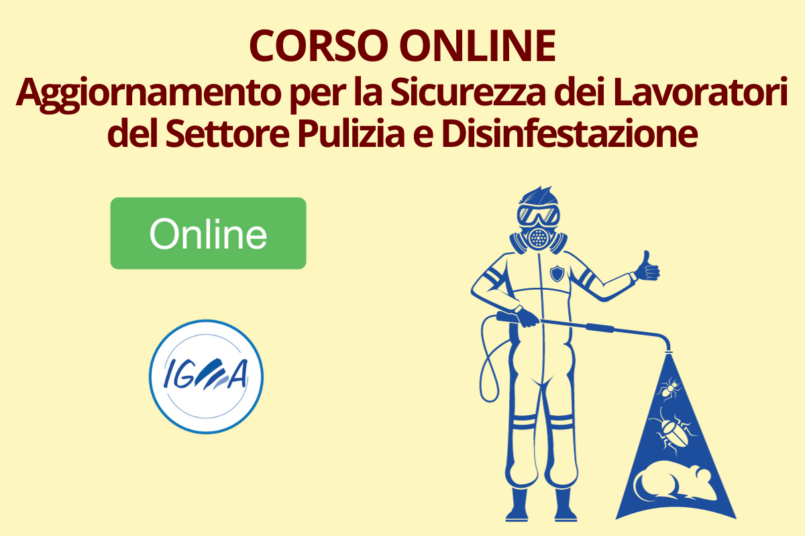 Corso Online Aggiornamento Sicurezza Settore Pulizia e Disinfestazione