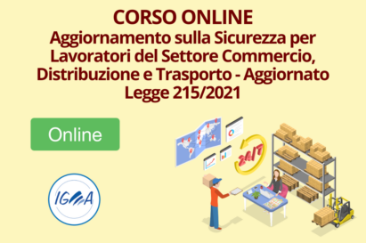 Corso Online Aggiornamento sulla Sicurezza per Lavoratori del Settore Commercio, Distribuzione e Trasporto - Aggiornato Legge 2152021