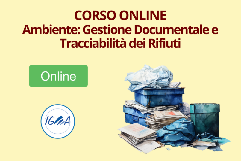 Corso Online Ambiente Gestione Documentale e Tracciabilita dei Rifiuti