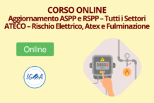 Aggiornamento ASPP e RSPP – Tutti ateco Rischio Elettrico Atex e Fulminazione