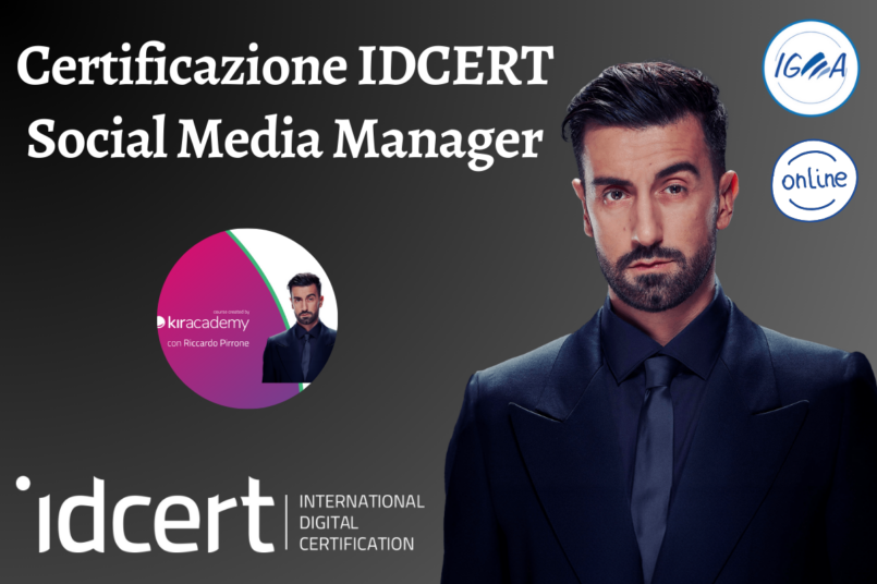 CERTIFICAZIONE IDCERT SOCIAL MEDIA MANAGER