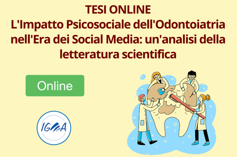 Tesi Online Impatto Psicosociale Odontoiatria Social Media
