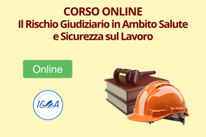 Corso Online Il Rischio Giudiziario in Ambito Salute e Sicurezza sul Lavoro