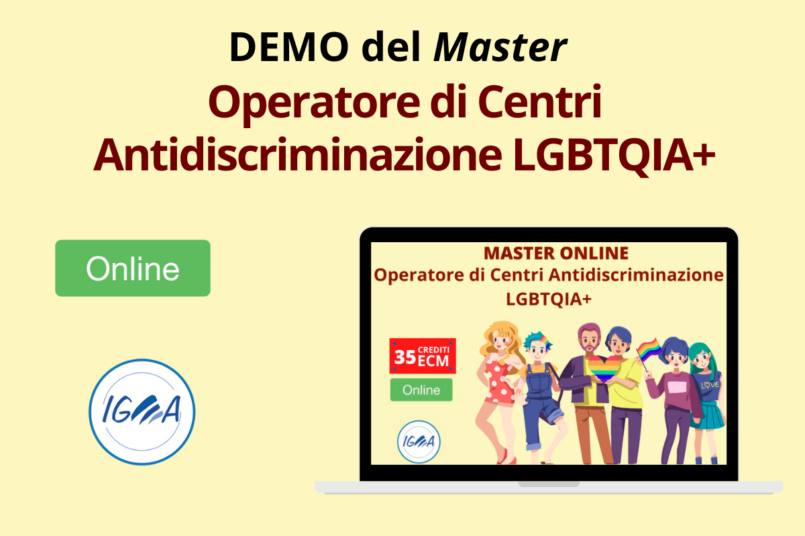 DEMO del MASTER ECM Operatore di Centri Antidiscriminazione LGBTQIA