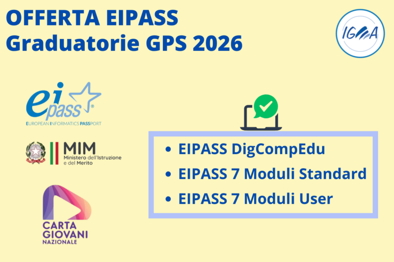 OFFERTA EIPASS GRADUATORIE Agg. GPS 2026