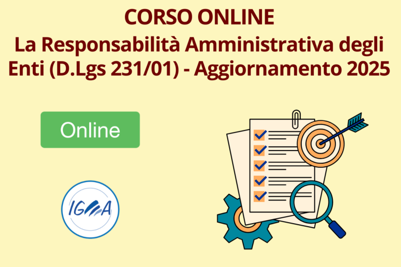 Corso Responsabilità Amministrativa Enti 2025