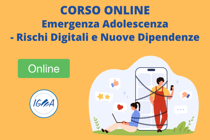Corso Online Emergenza Adolescenza Rischi Dipendenze
