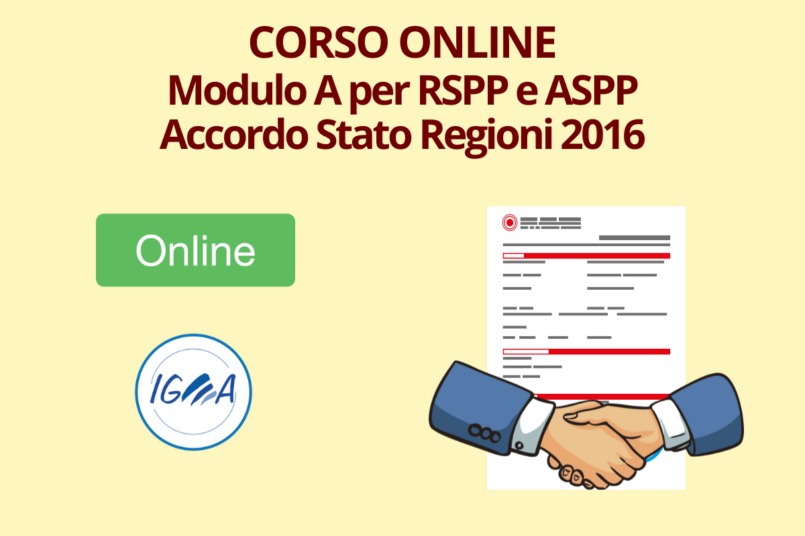Modulo A per RSPP e ASPP Accordo 2016