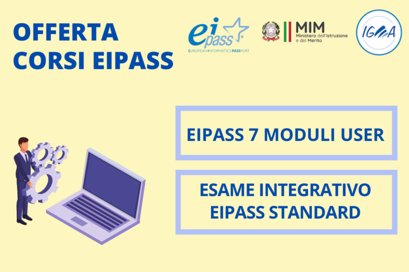 Offerta corsi EIPASS 7 MODULI USER E ESAME INTEGRATIVO STANDARD