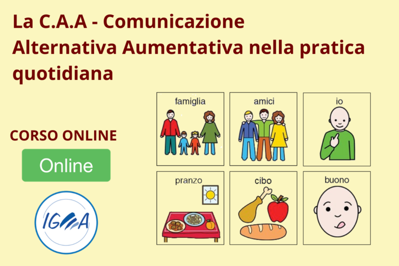 Corso online - La CAA Comunicazione Alternativa Aumentativa