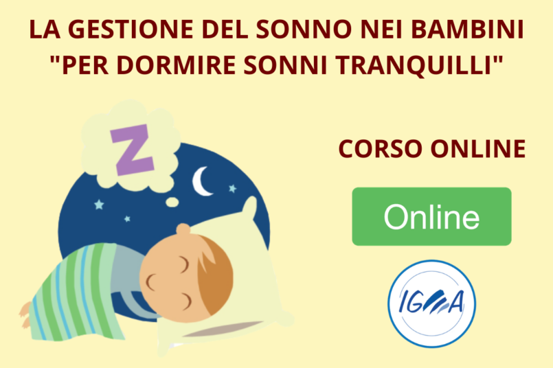 Corso Online - La gestione del sonno nei bambini “per dormire sonni tranquilli”