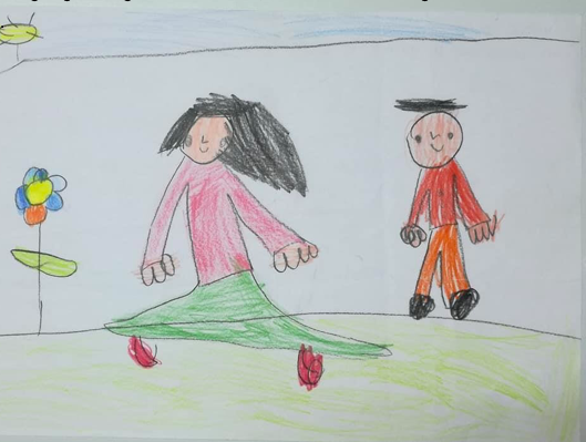STADIO SCHEMATICO NEL DISEGNO DEI BAMBINI