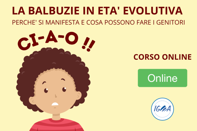 Corso Online la balbuzie in eta evolutiva