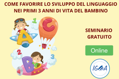 seminario gratuito sviluppo linguaggio primi 3 anni di vita del bambino